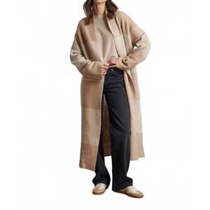 NEW LINE the harlowe sweater coat in autumn plaid